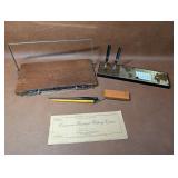 Vintage Pen Stand with Calendar, Fountain Pens+