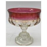 VINTAGE INDIANA GLASS KINGï¿½S CROWN COMPOTE W/