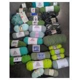 Yarn Lot, Shades of Green, Big Twist , Yarn Bee &