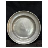ANTIQUE PEWTER PLATE W/ MARKS POSSIBLY GERMAN