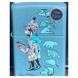 NIB ZIPPO LIGHTER CARSON WATERMAN SIGNATURE