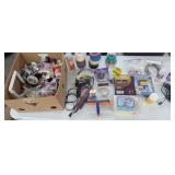 Box Lot - Adhesives, Glue Guns, Heat Gun, Tape++
