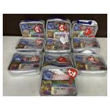 10 NOS TY BEANIE BABIES CLUB MEMBERSHIP BAGS