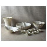 Collection Of Lenox Ivory Porcelain Serving