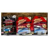 3 NOS Die Cast Collectible Cars Johnny Lightning