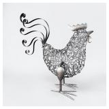 Black Wire Standing Rooster/ Chicken