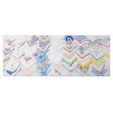 Large Lot Vintage Floth Hankies, Craft Fabric