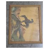 End of the Trail Framed Art Print After Sulpture