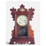 Antique Gingerbread Clock Eastlake Victorian