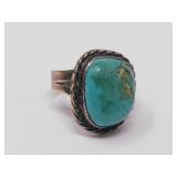 Sterling Silver & Turquoise Ring Southwestern