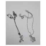 2 Sterling Silver Necklaces