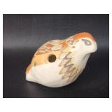 Ocarina Hand Painted Clay Bird Small 6 Hole Flute