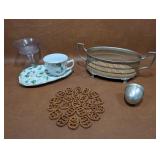 Nantucket Snack Set, Walnut Coaster++