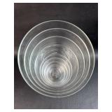 8 Graduated Duraflex of France Glass Bowls