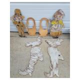 Vtg Wooden Cutouts