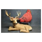 Resin Sculptures, Obese Cardinal & Very Surprised