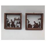 Vintage Wood Cutout Silhouettes