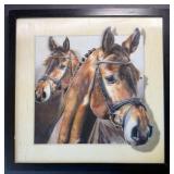 Lenticular Horses Print 3D Effect Framed 17"