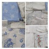 Large Collection of Vintage Table Cloths, Cotton,