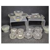 Antique Glass Open Salts , Salt Cellars , Heisey