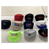 10 BALL CAPS BASEBALL HATS AUTOMOTIVE & RACING