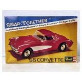 NOS Revell Snap Together ï¿½56 Corvette Open Box