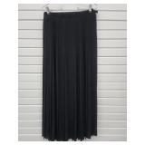 Vtg Westminster Lace Pleated Skirt Black sz 8