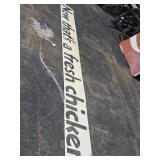 Long "Fresh Chicken" Sign