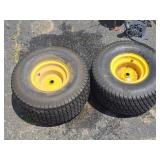 Pair of John Deere Rear Mower Wheels / Tires