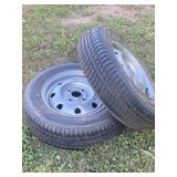 PAIR OF NEW 13 IN. TIRES & WHEELS 165/70 R13
