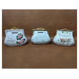 Vintage Norcrest and Lefton Pin Money Purse Banks