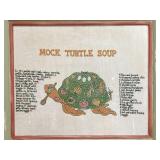 VINTAGE FRAMED CROSS-STITCH & NEEDLEWORK MOCK