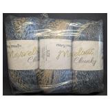 Three New Mary Maxim Marvelous Chunky Yarn Skeins
