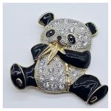 PANDA BEAR BROOCH