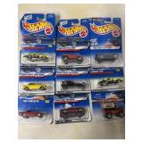 9 NOS Hot Wheels Die Cast Cars 3.25ï¿½ï¿½