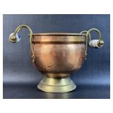 Delft Handle Brass & Copper Planter