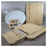 BAMBUSI, BLAUKE CUTTING BOARDS WITH KNIFE FORK