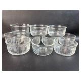 8 Small Duraflex France Baking Dishes w/ 2 Pyrex
