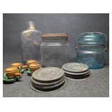 Vintage Kerr Economy Pint Canning Jar W/ Original