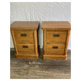 PAIR 2-DRAWER NIGHTSTANDS W/ A FEW SCRATCHES ON