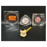 Meerschaum Carved Sultan Pipe & Advertising