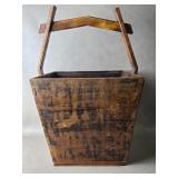 Chinese Antique Wood Rice / Grain Bucket