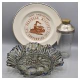 MISC GLASSWARE, SHAKER, 100TH ANNIVERSARY BRASHER
