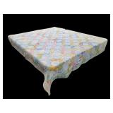 Vtg Patchwork Quilt Hand Pieced & Quilted