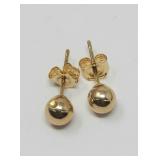 14k Gold Post Earrings