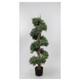BOXWOOD SPIRAL TOPIARY TREE 45" TALL