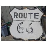 Large Pressboard Route 66 Sign