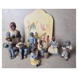 Vintage Cast Resin Black Americana Folk Art