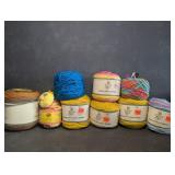 Yarn Lot, 3 Yarn Bee Sugarwheel 100% Cotton 5oz