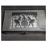 Art Deco Style Silhouette Box Chromium Plate